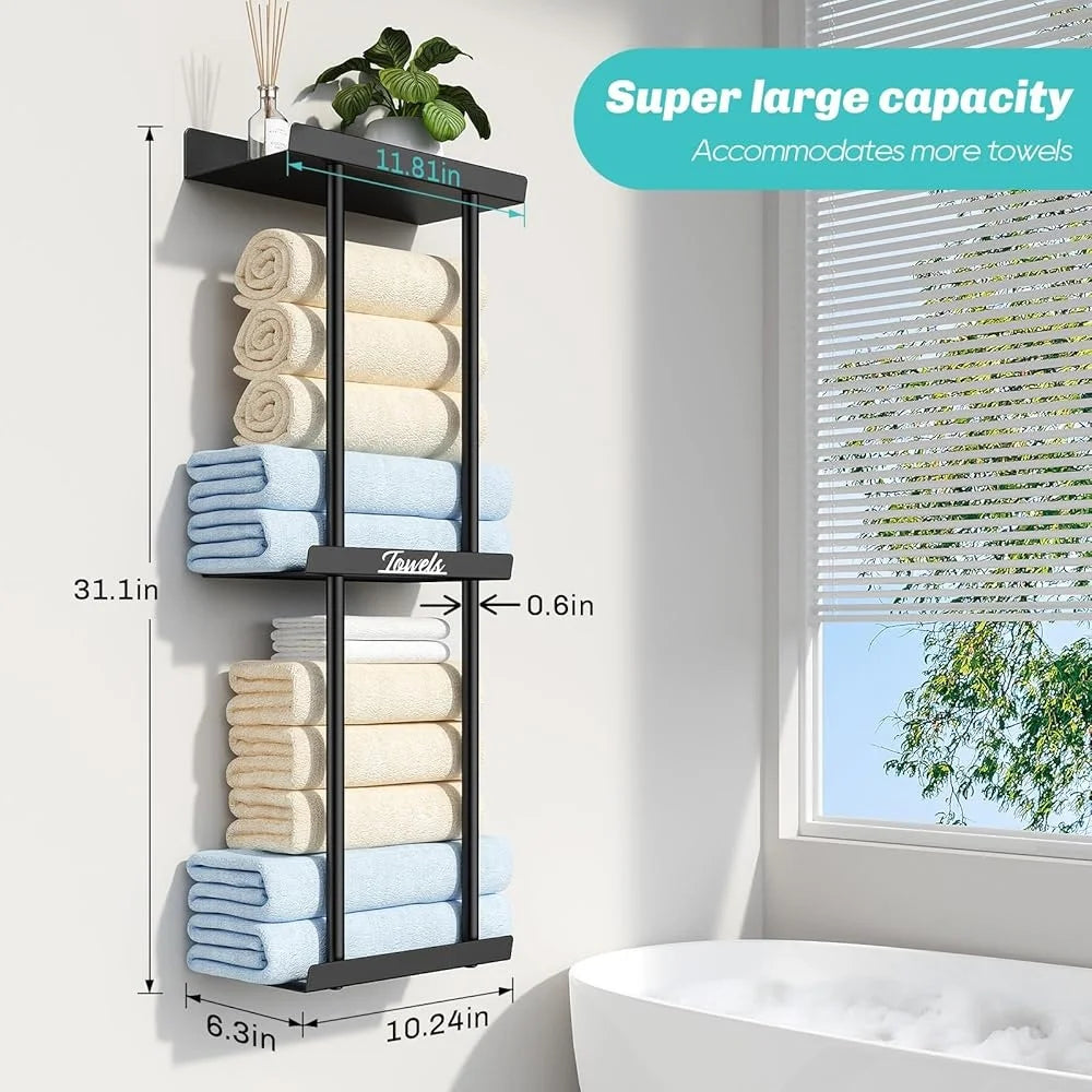 Wall Mounted Towel Rack