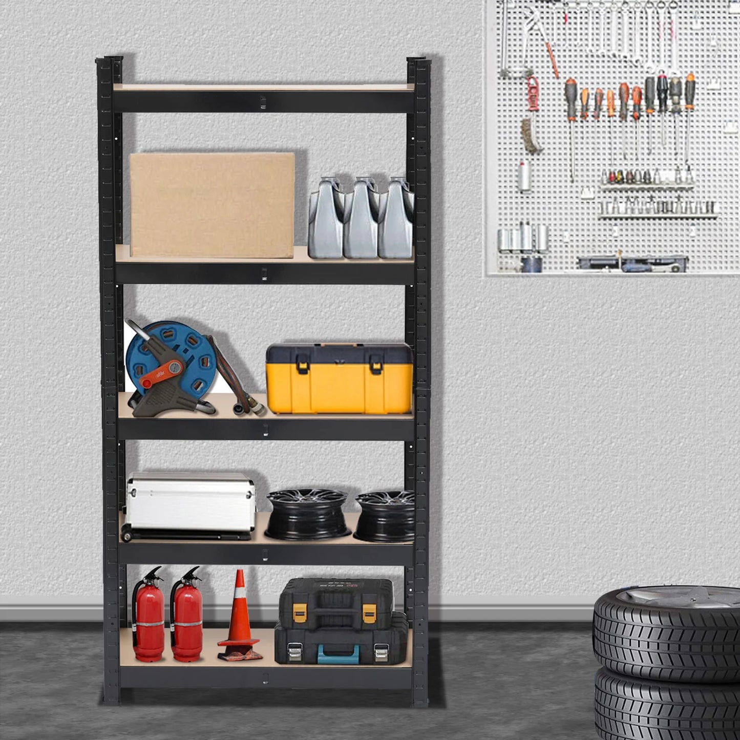 5 Tier Heavy Duty Metal Shelving Rack