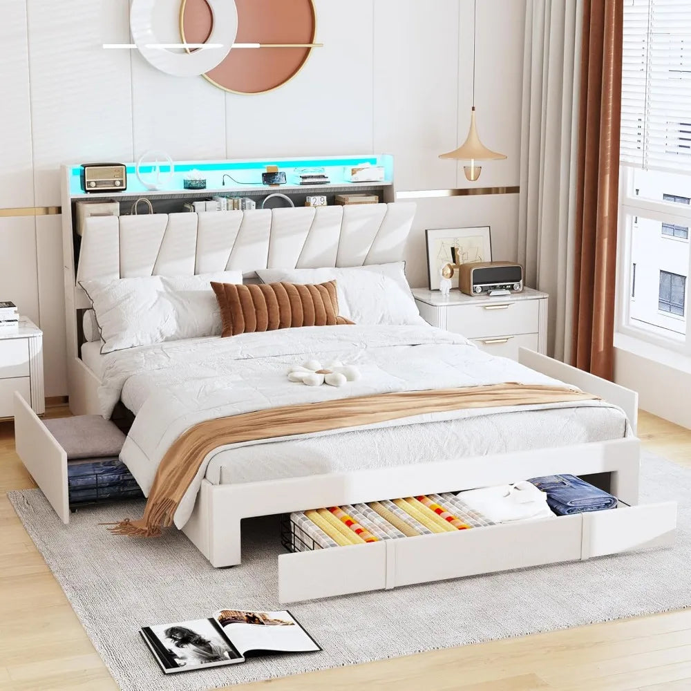 Queen Upholstered Bed Frame
