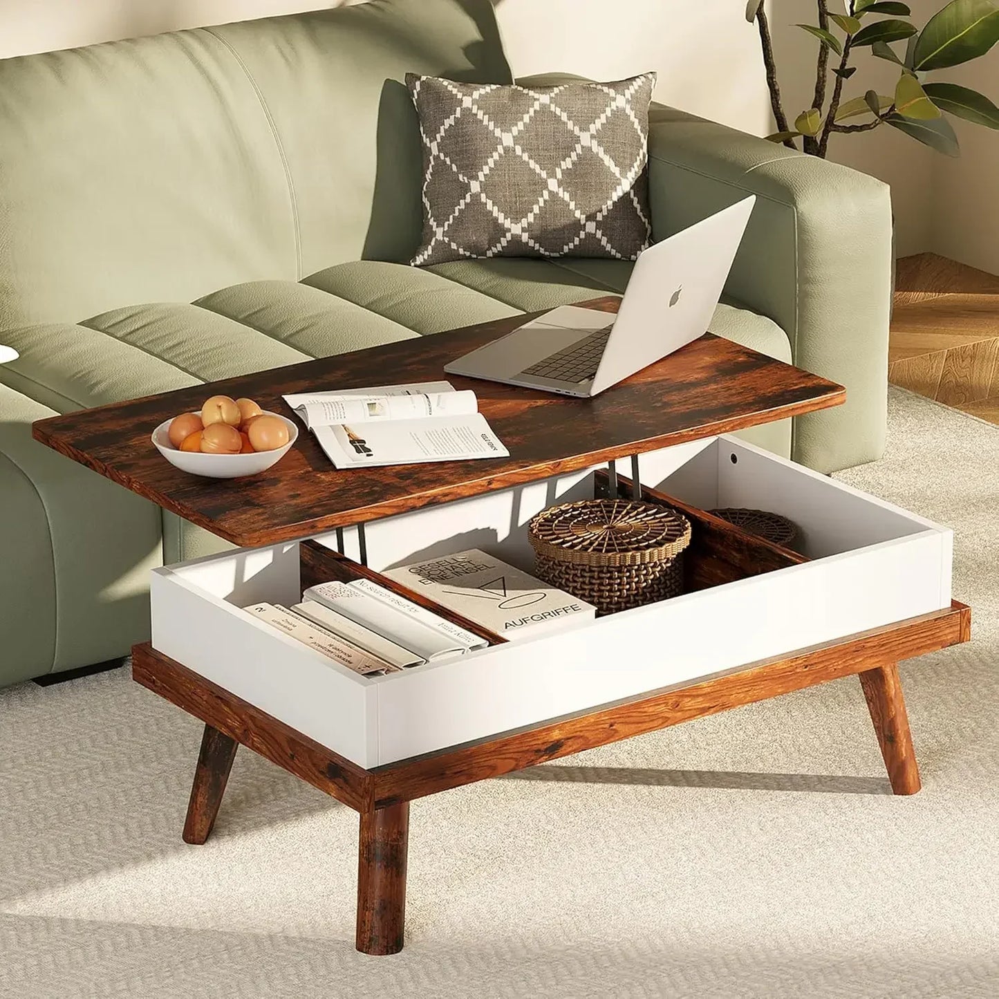 Wood Lift Top Coffee Table