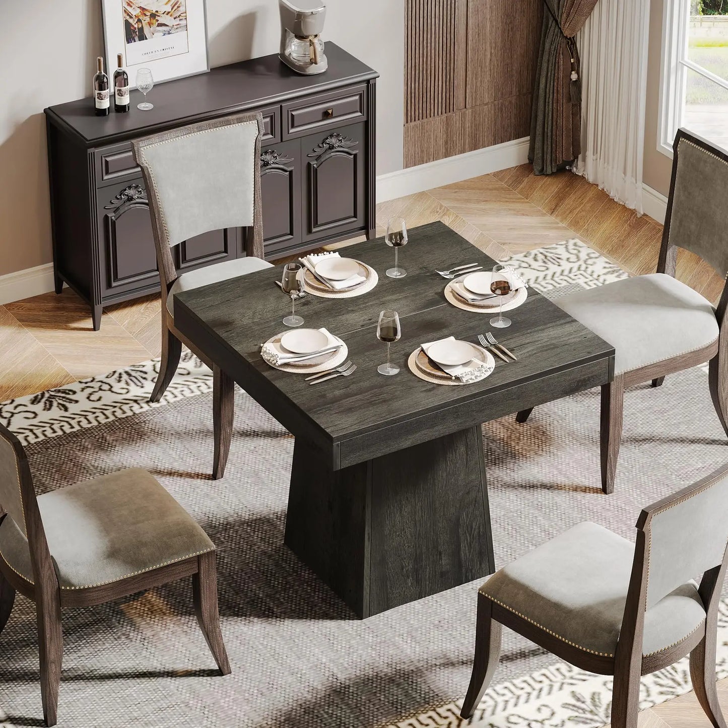 31.5-Inch Square Dining Table