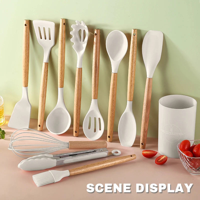 12pcs Silicone Kitchenware Cooking Utensils