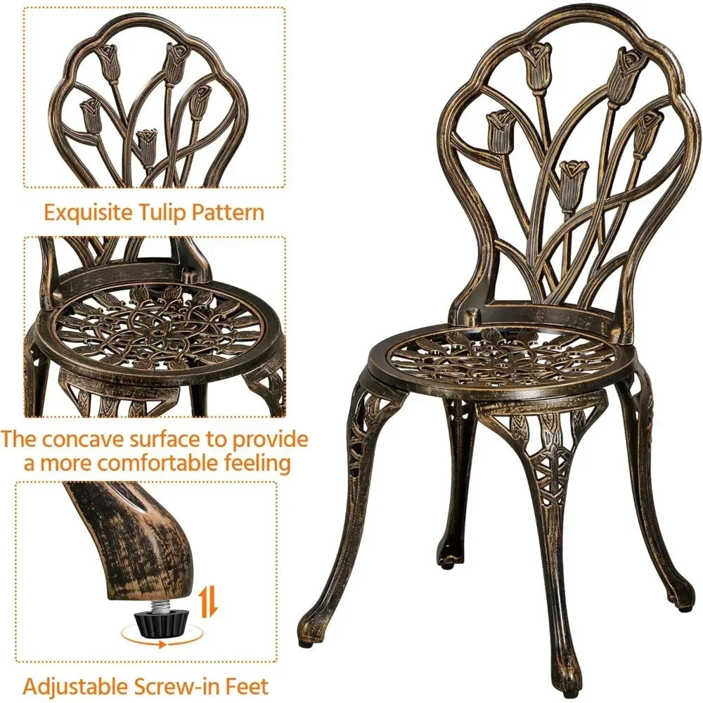 Patio 3 Piece Bistro Set