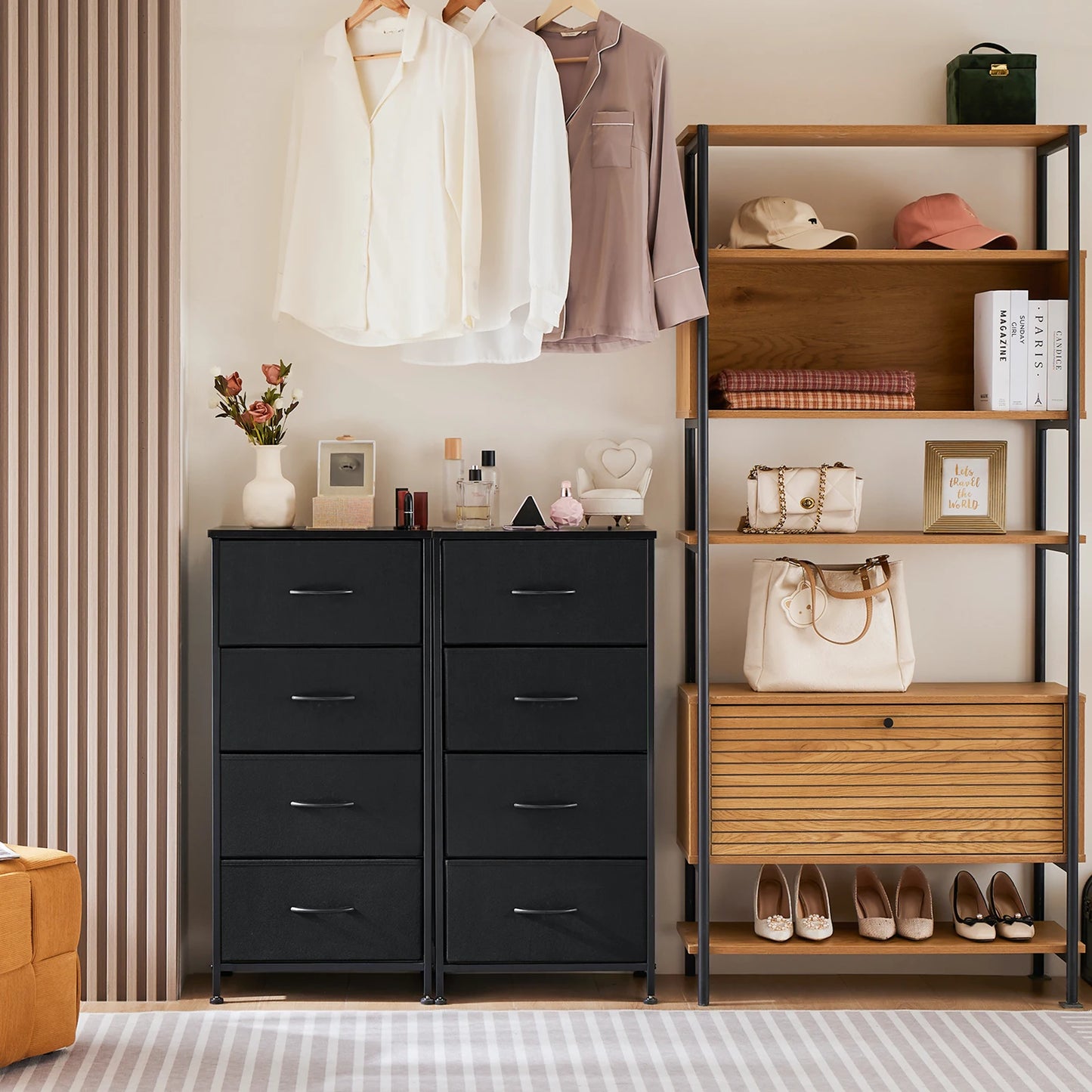 Fabric 4 Drawer Dresser
