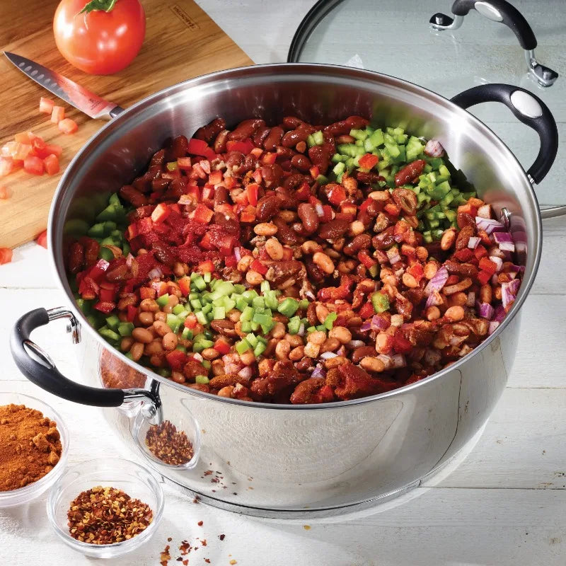 Gourmet Stainless Steel 9 Quart Dutch Oven