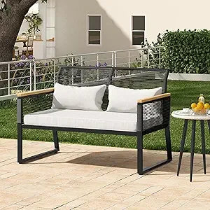 4 Piece Wicker Outdoor Bistro Set