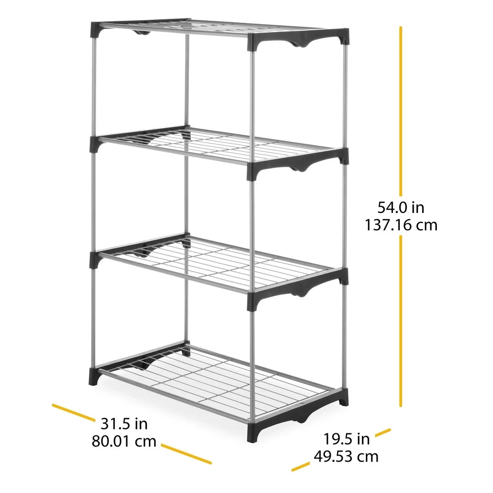 4-Tier Metal Shelf