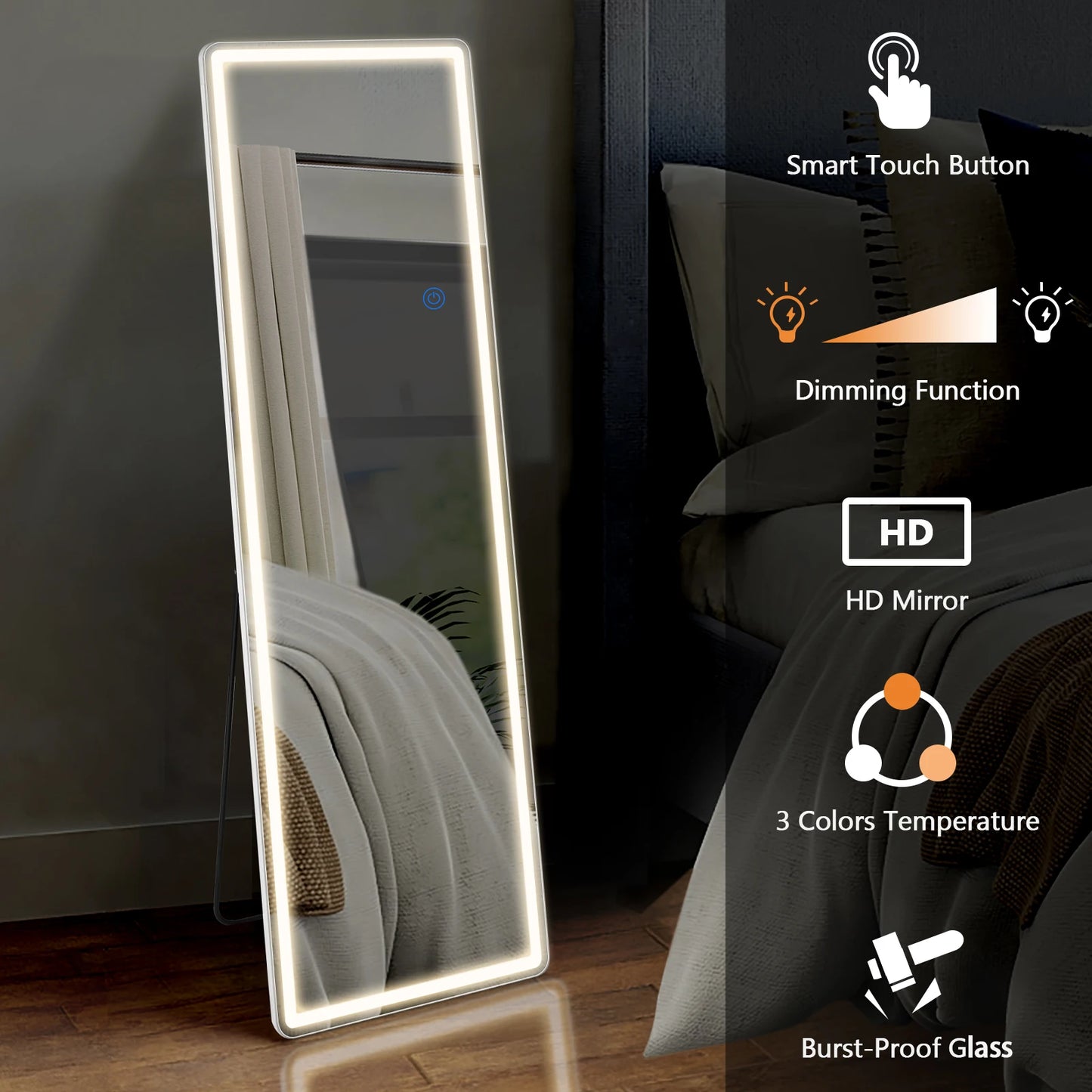64"x21" Full Length Mirror