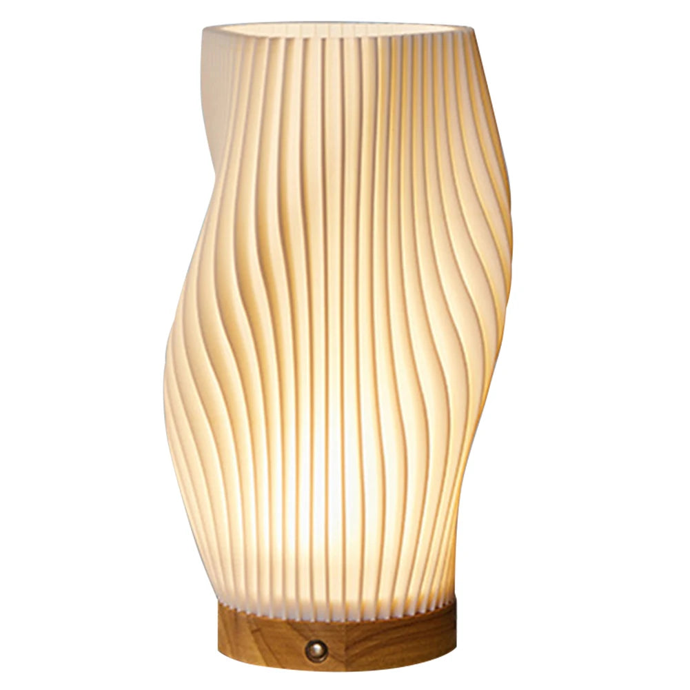 Wooden Table Lamp, Button Control, 5W LED