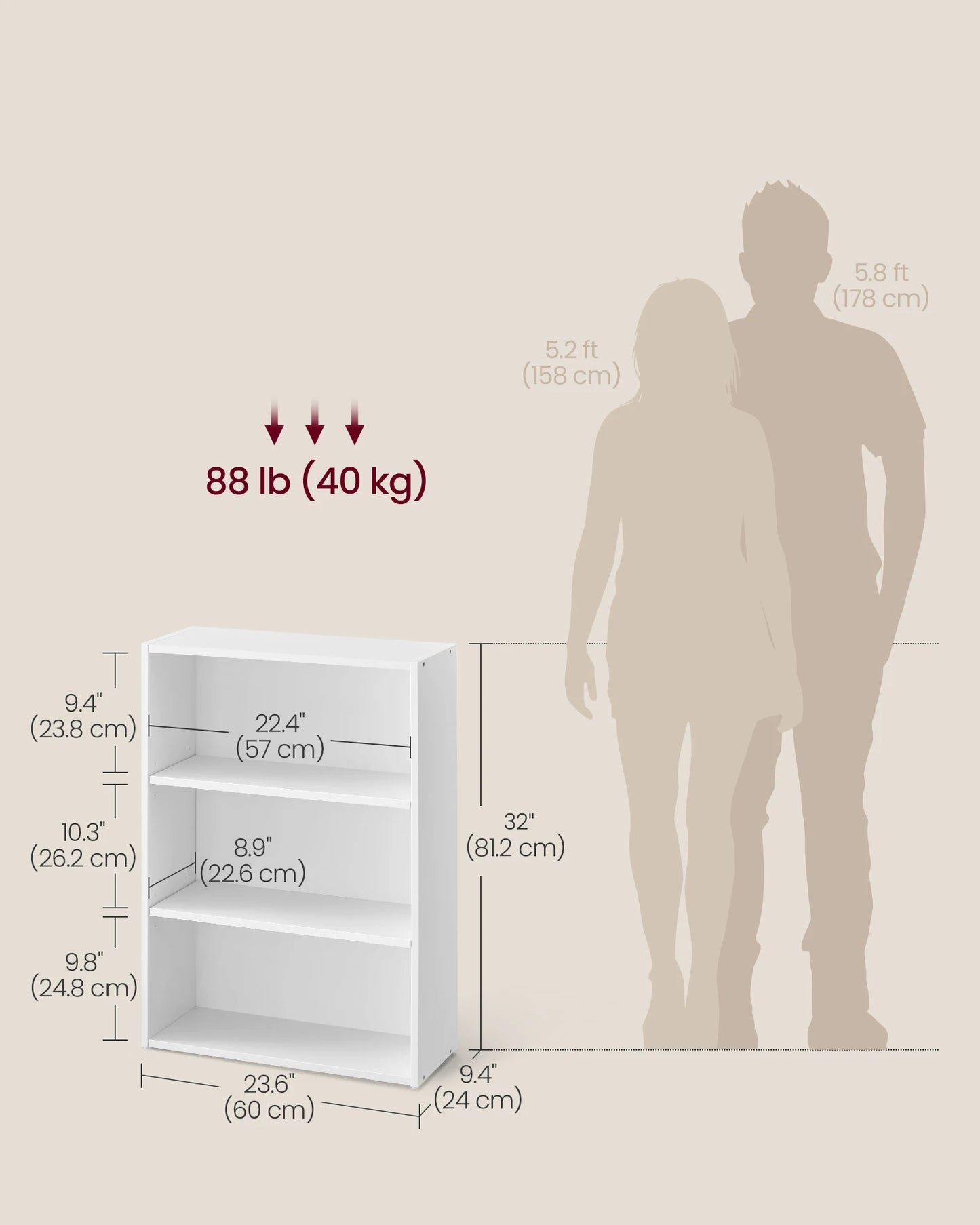 3-Tier Book Shelf