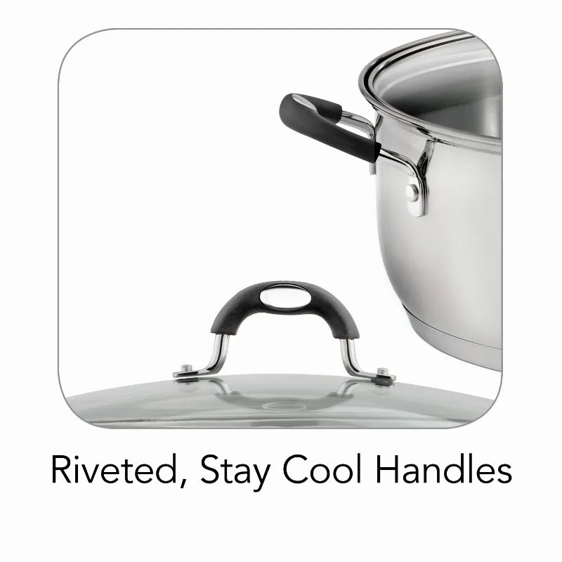 Gourmet Stainless Steel 9 Quart Dutch Oven