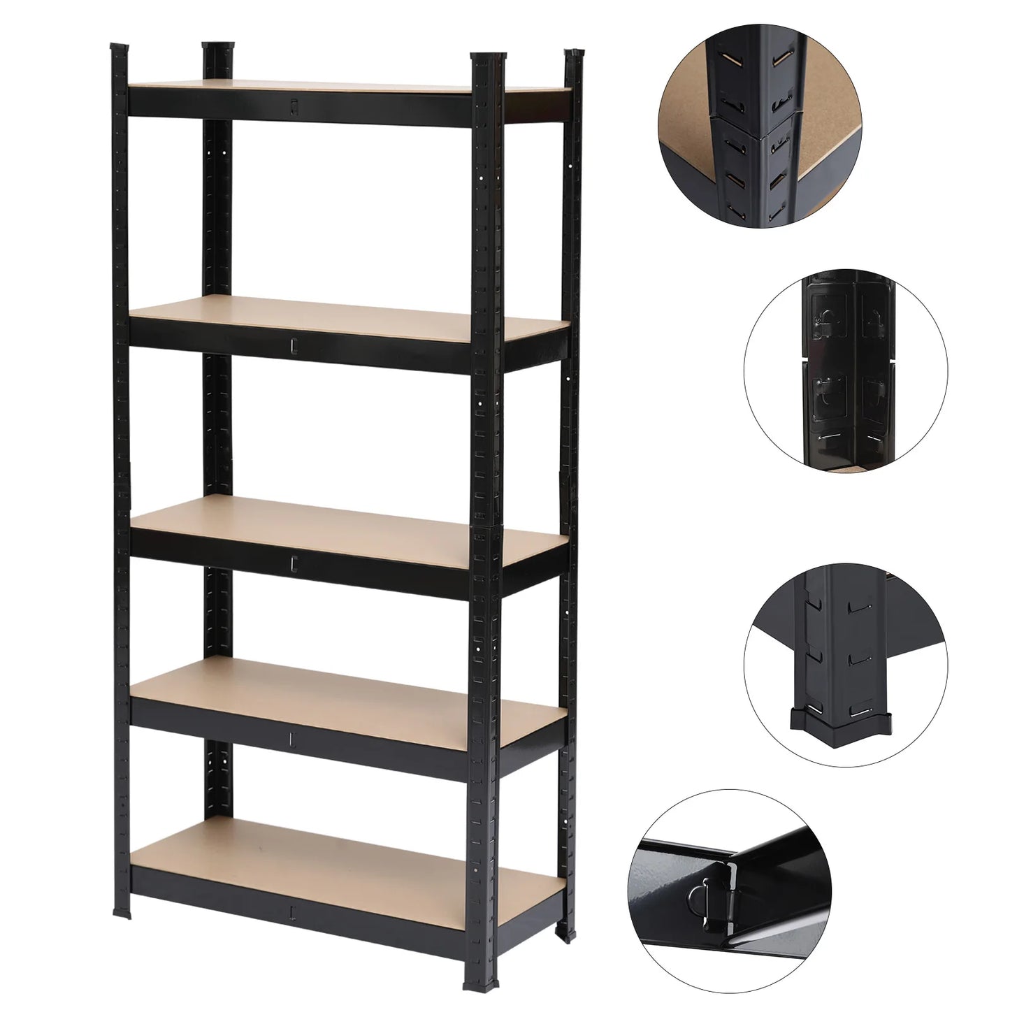 5 Tier Heavy Duty Metal Shelving Rack