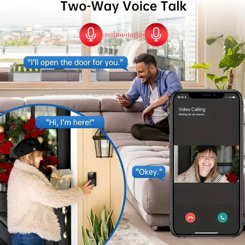 HD Wireless WiFi Doorbell Camera