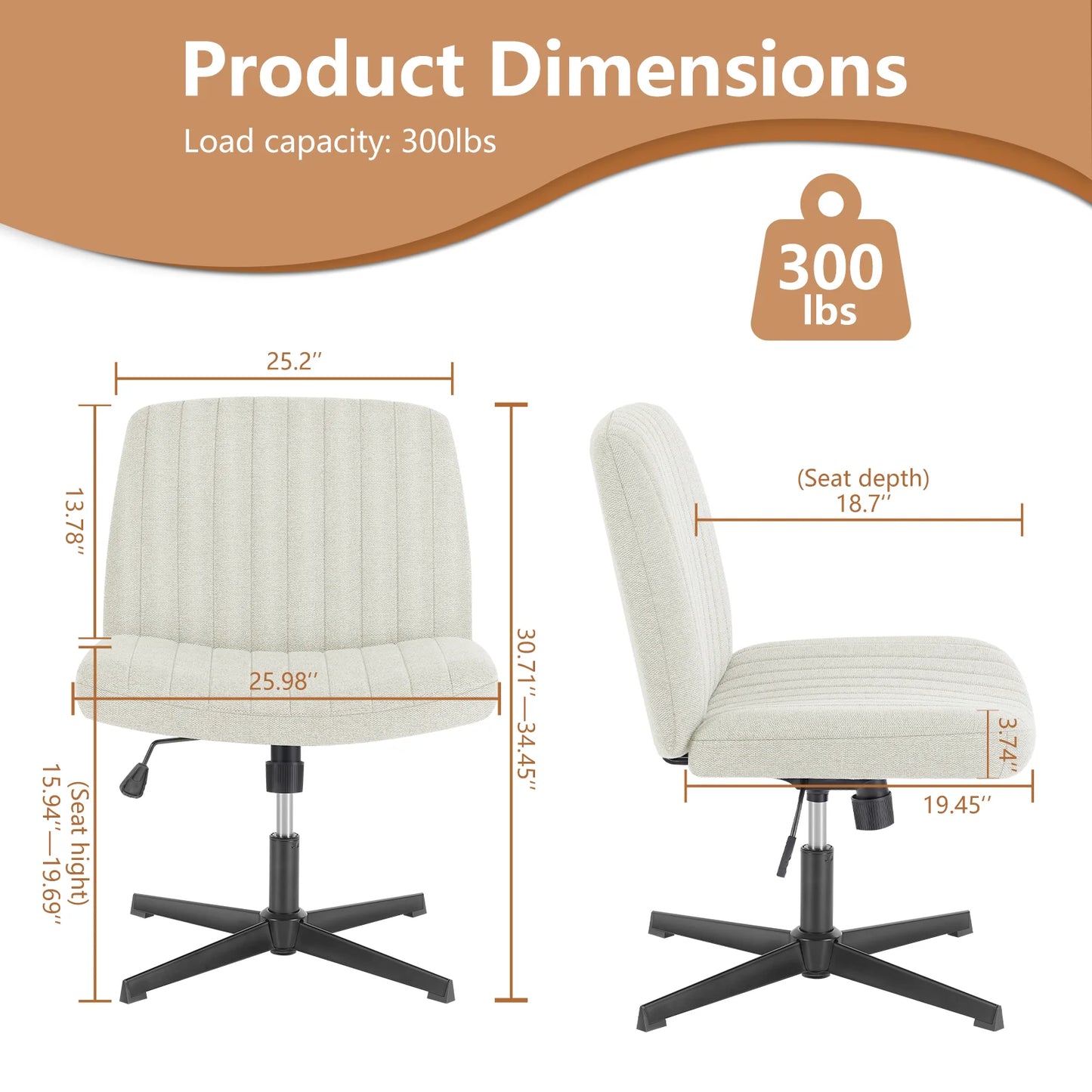 Cross Legged Office Chair
