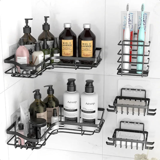 Black Corner Shower Caddy