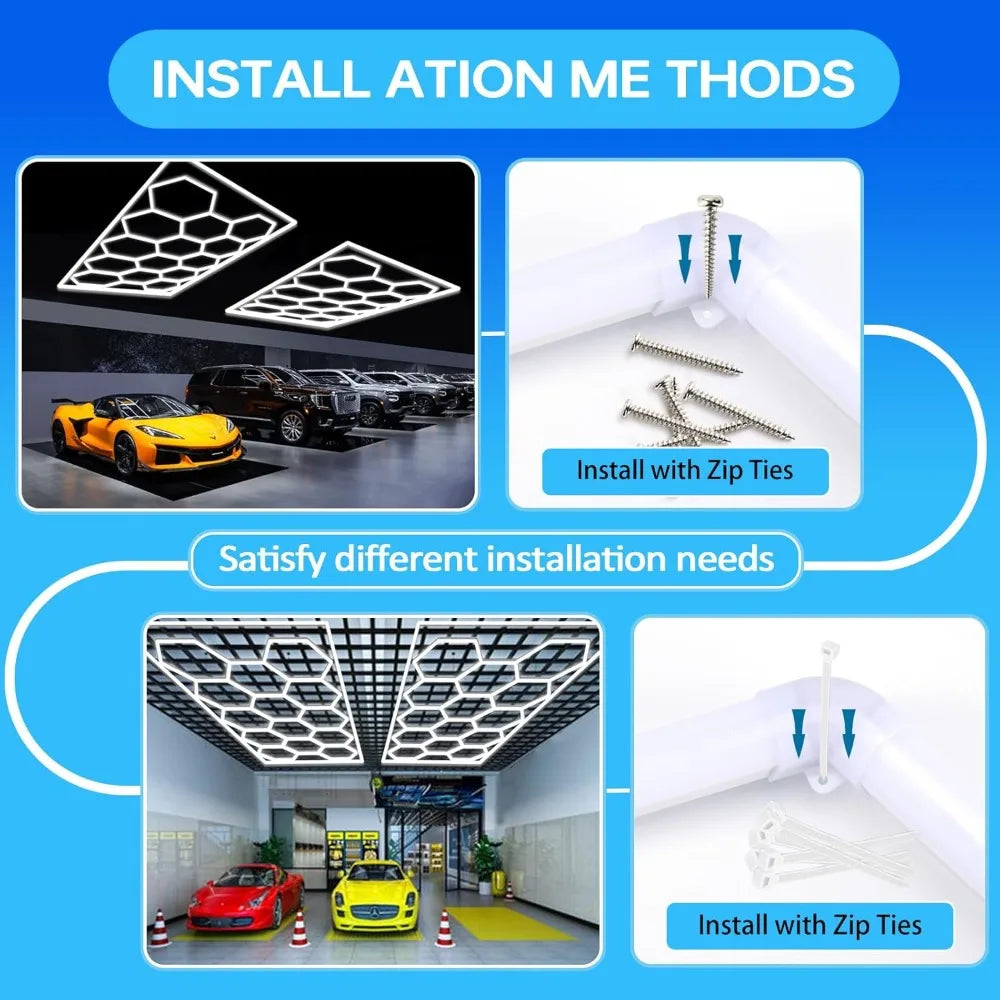 Hexagon LED Garage Light