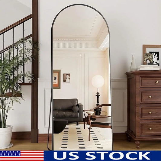 Arched Full Length Mirror Free-Standing Wall Mounted Multi-Purpose Indoor Outdoor