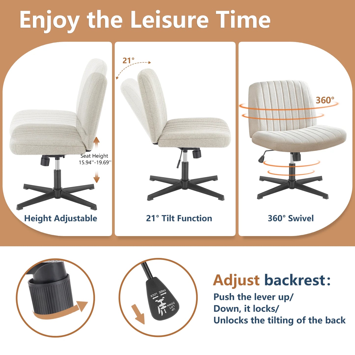 Cross Legged Office Chair