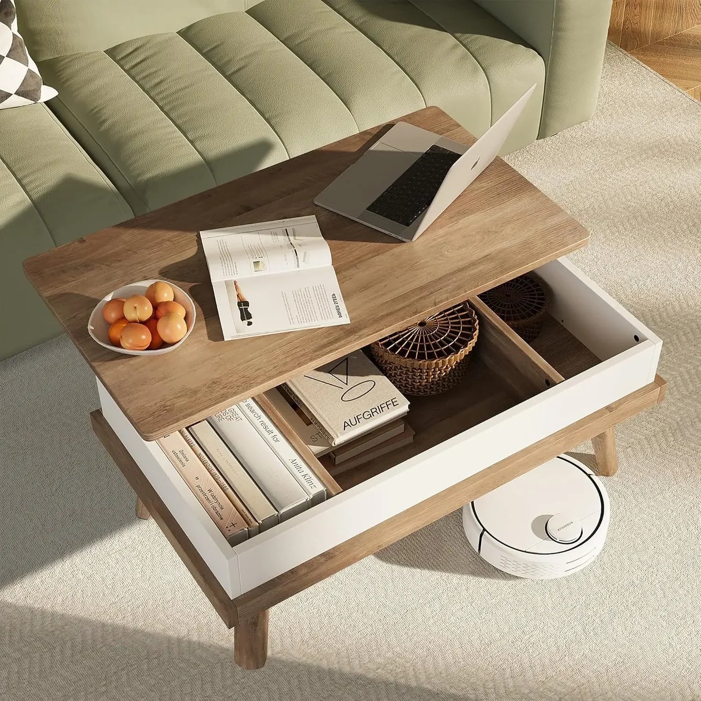 Wood Lift Top Coffee Table