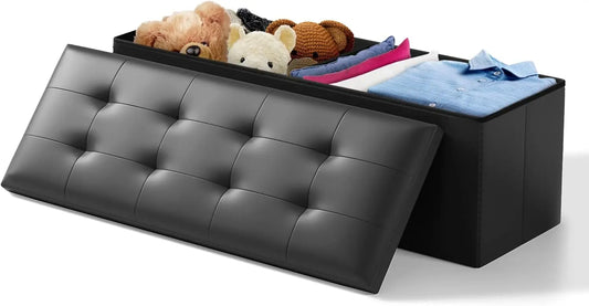43 Inch Ottoman Foot Rest, End of Bed Bench, Storage