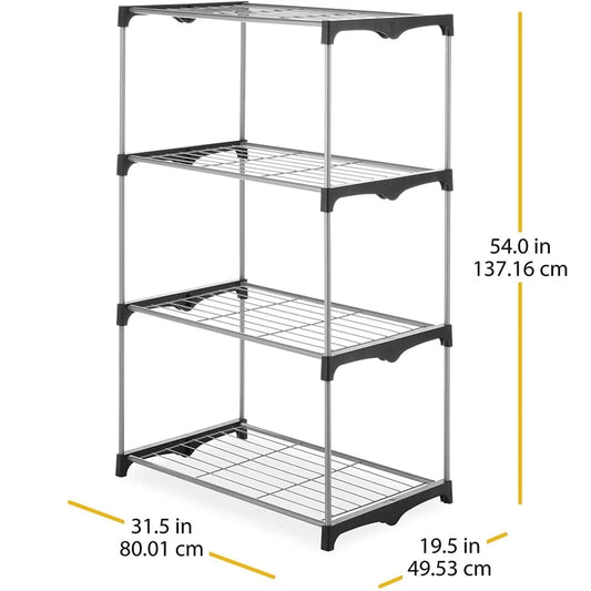 4-Tier Metal Shelf